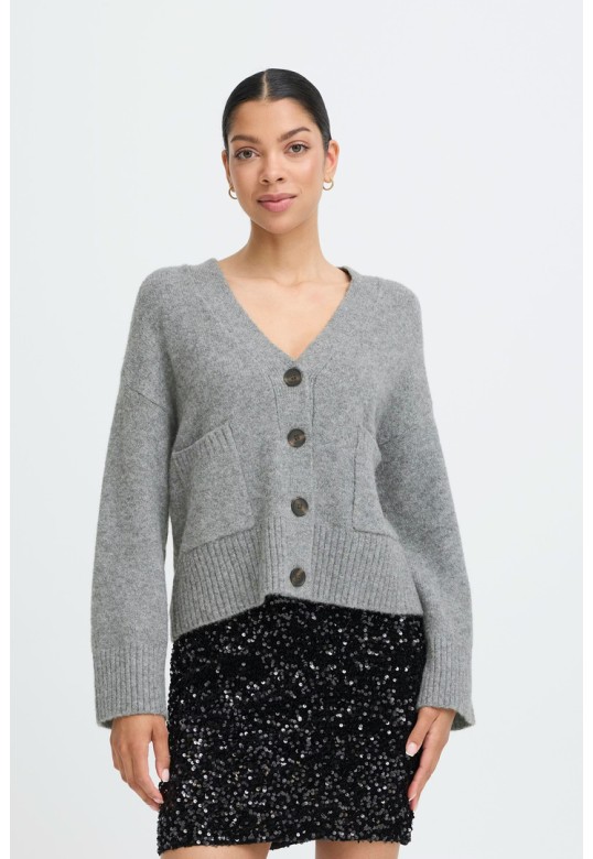 BYOTTI Cardigan Mid Grey Melange