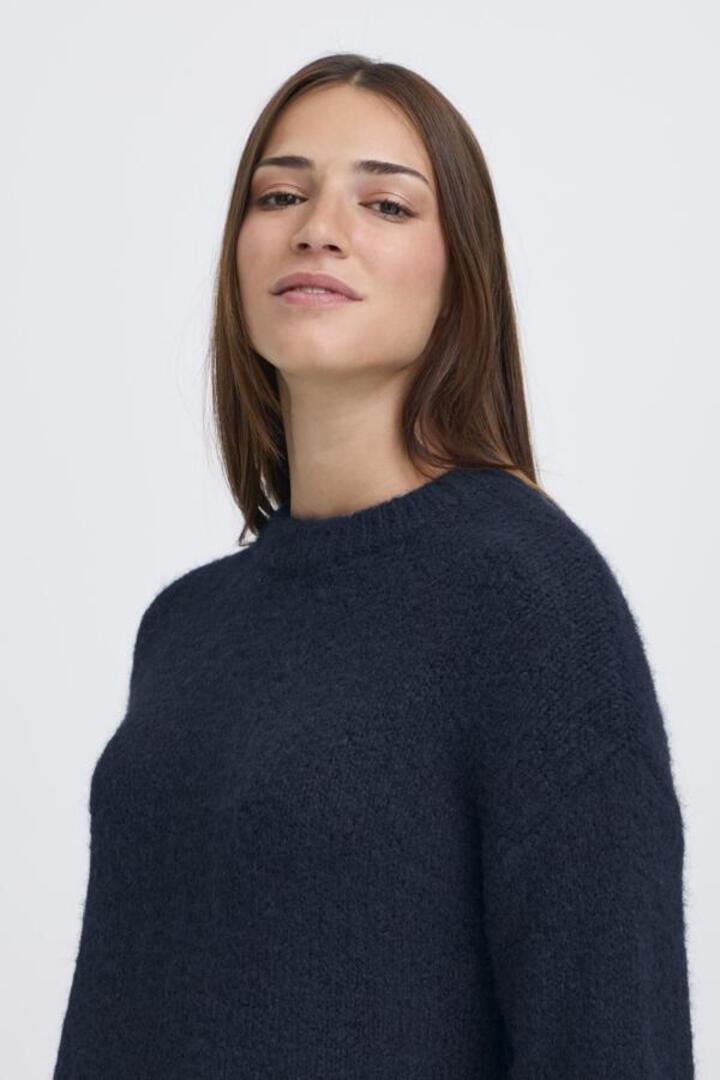 BYMILLERS PULLOVER NAVY BLAZER MELANGE