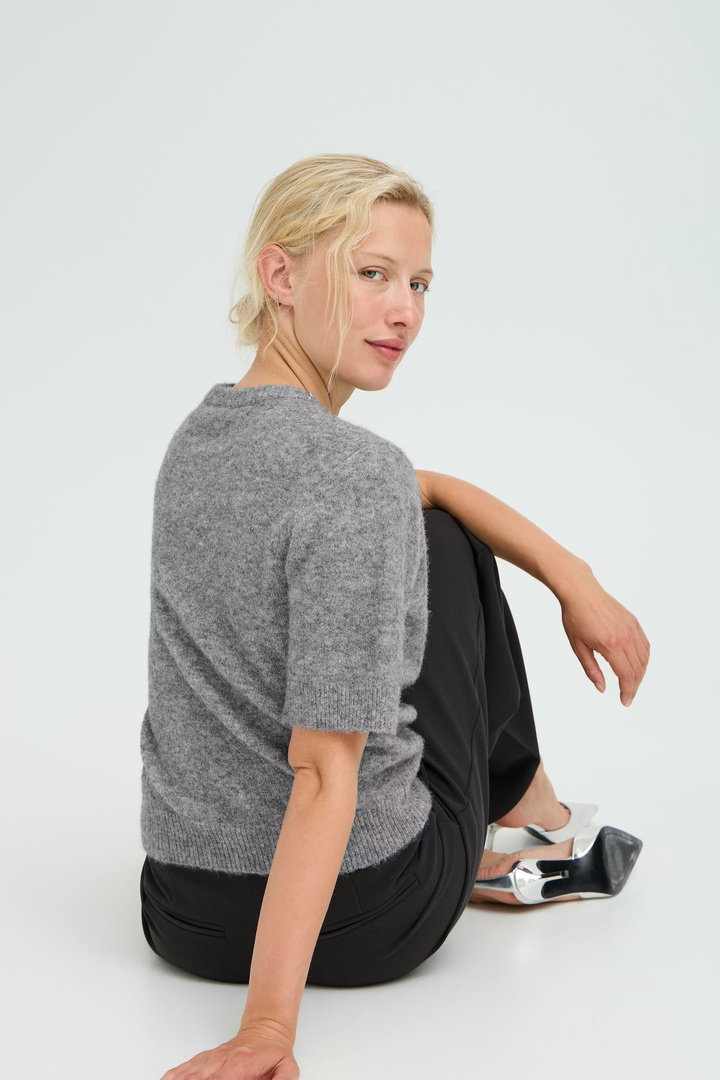 BYOMEA Pullover Mid Grey Melange