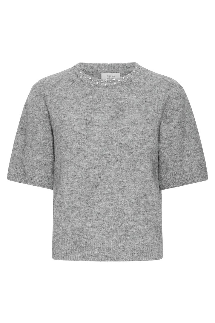 BYOMEA Pullover Mid Grey Melange