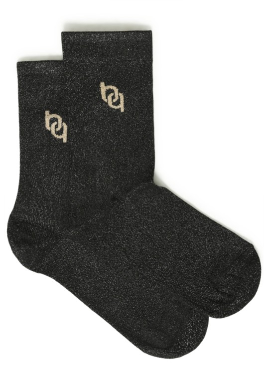 BYVLINI BLACK LOGO SOCKS
