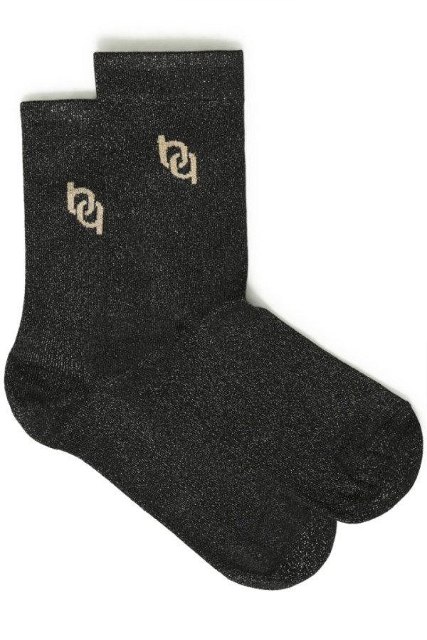 BYVLINI BLACK LOGO SOCKS