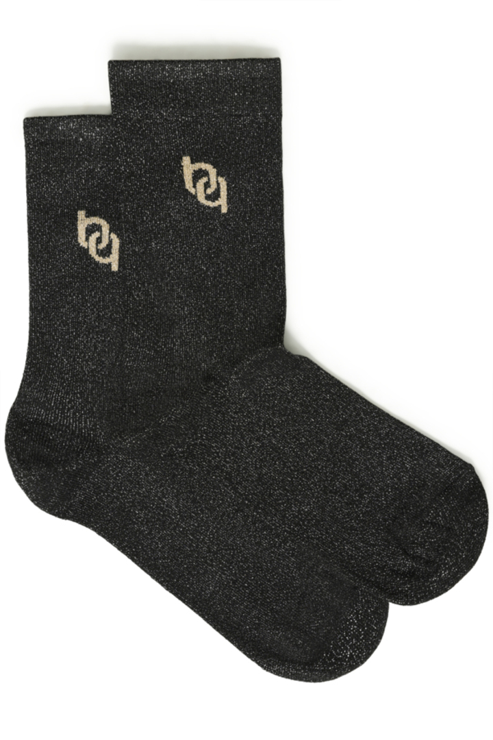 BYVLINI BLACK LOGO SOCKS