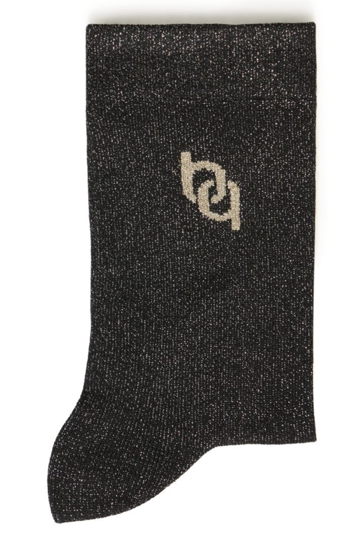 BYVLINI BLACK LOGO SOCKS