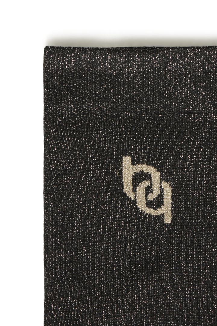 BYVLINI BLACK LOGO SOCKS