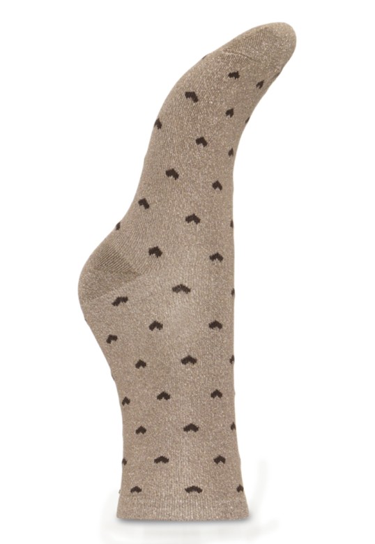 BYVLINI GOLD HEART SOCKS