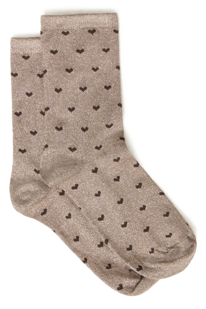 BYVLINI GOLD HEART SOCKS