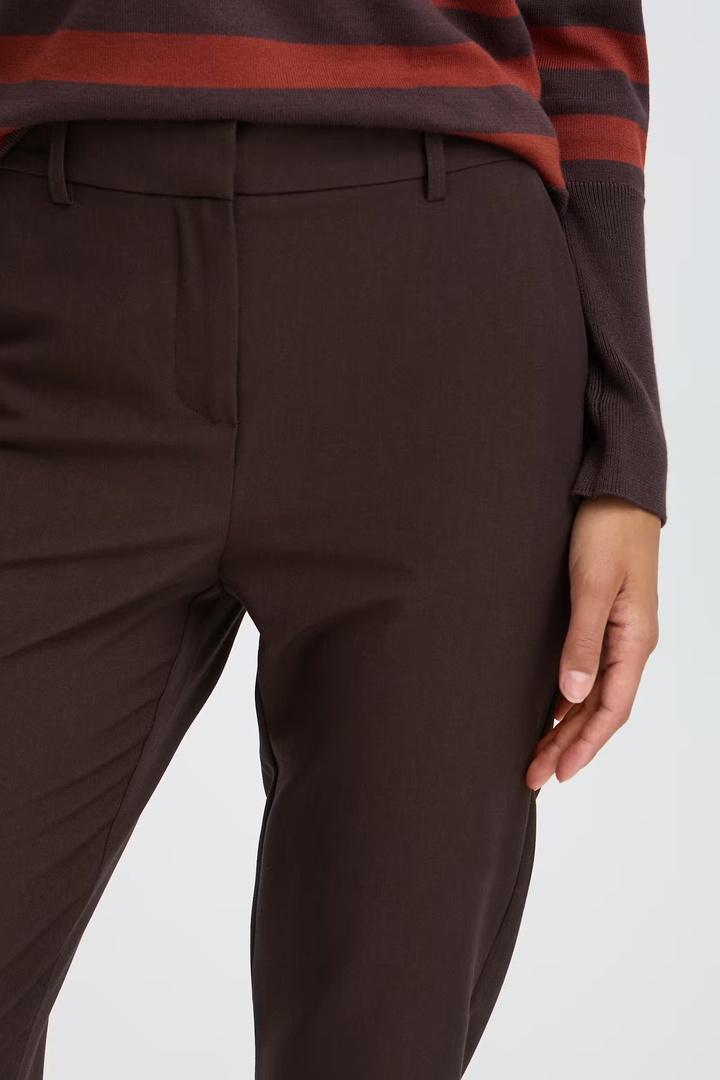 BYDANTA TROUSERS Java Melange / Brown