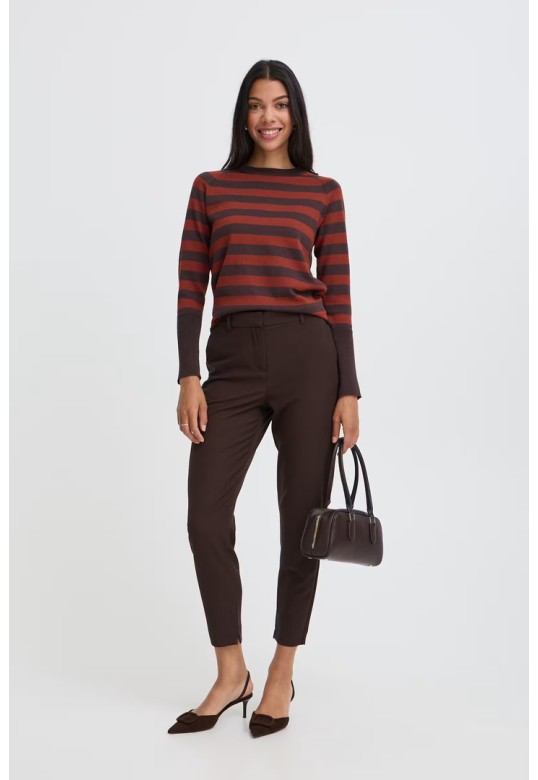 BYDANTA TROUSERS Java Melange / Brown
