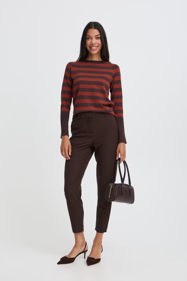 BYDANTA TROUSERS Java Melange / Brown