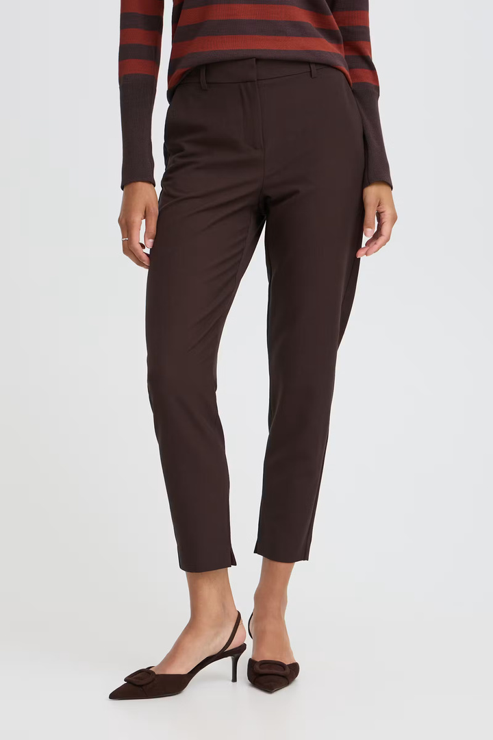 BYDANTA TROUSERS Java Melange / Brown