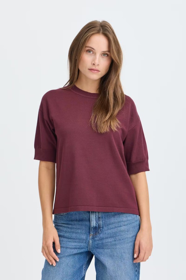 BYMMORLA Pullover Fig / Brown