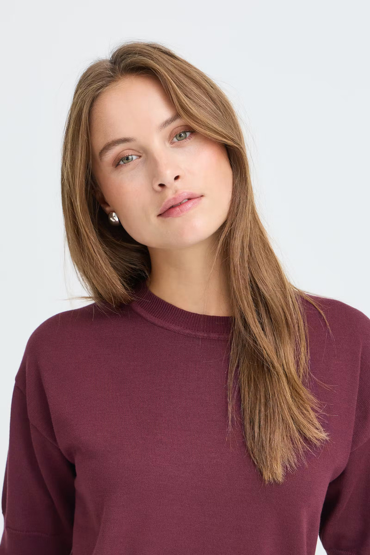 BYMMORLA Pullover Fig / Brown