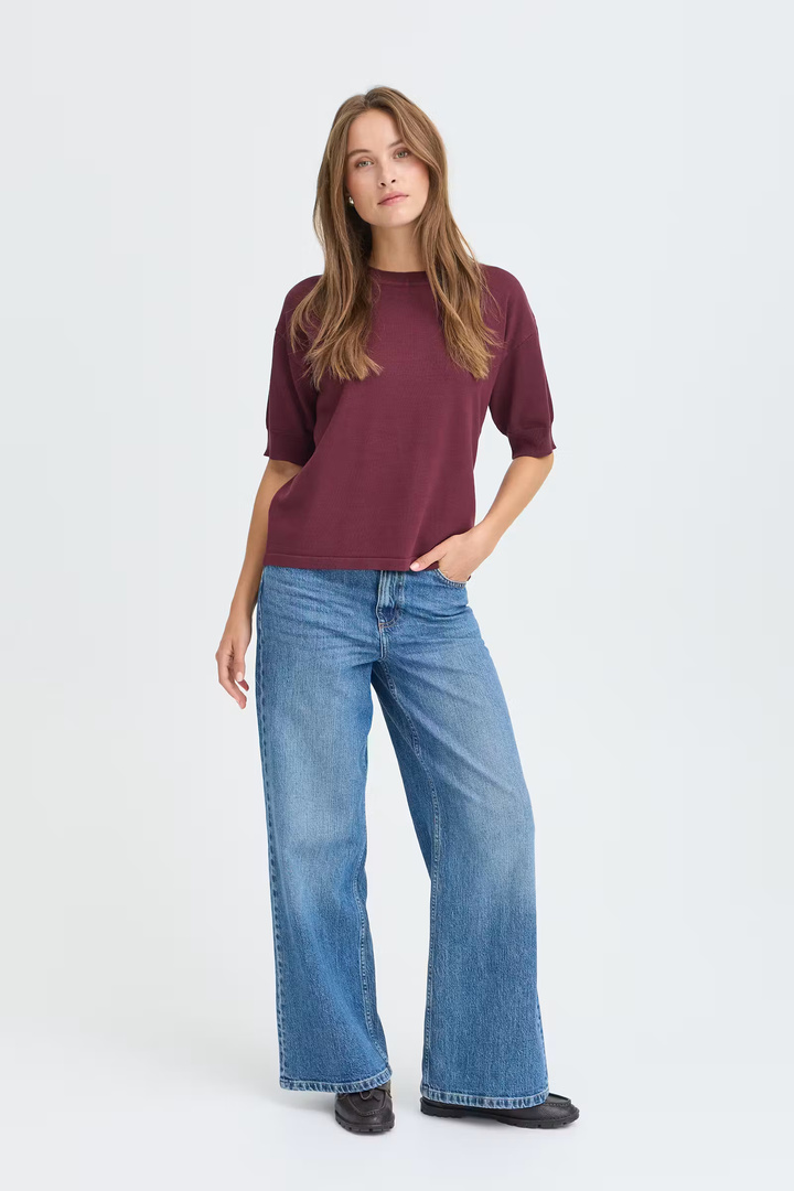 BYMMORLA Pullover Fig / Brown