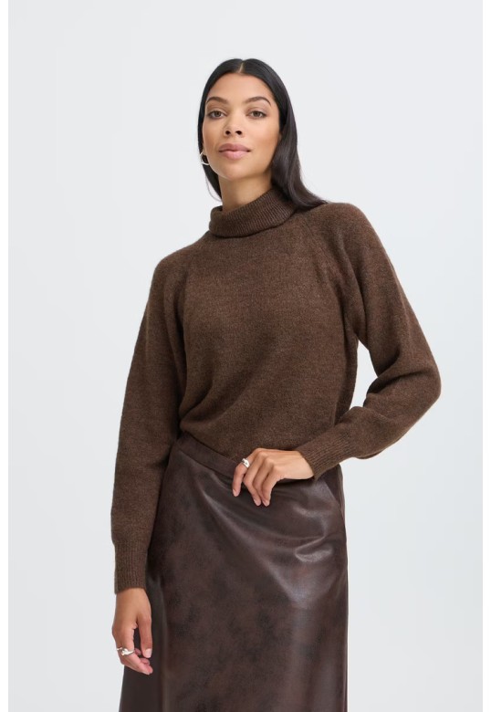 BYMONNA Pullover Java Melange / Brown