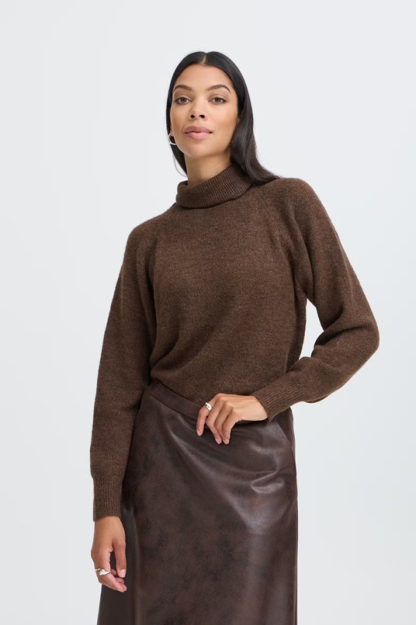 BYMONNA Pullover Java Melange / Brown