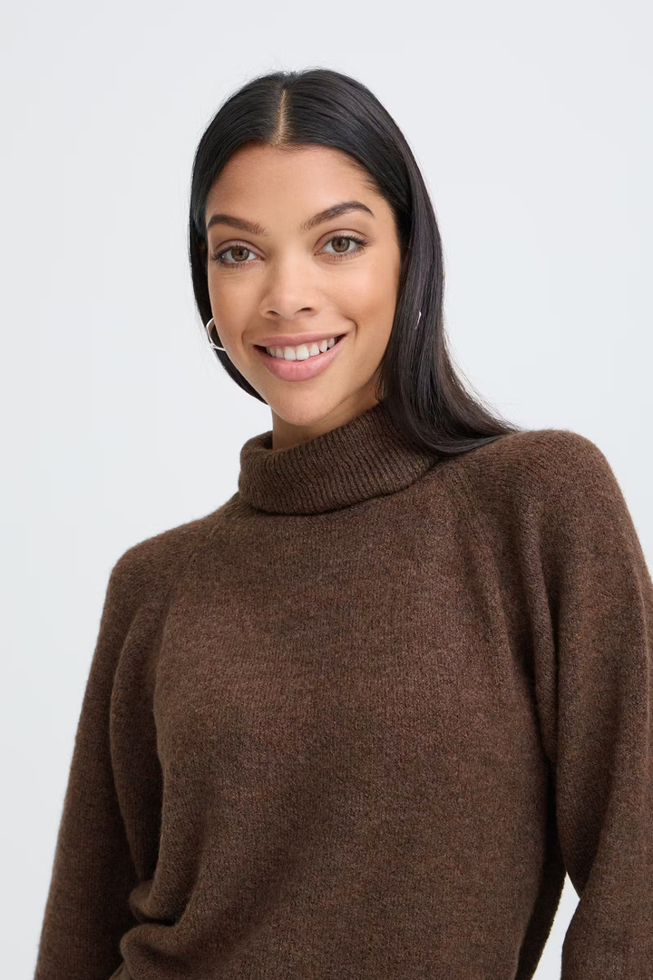 BYMONNA Pullover Java Melange / Brown