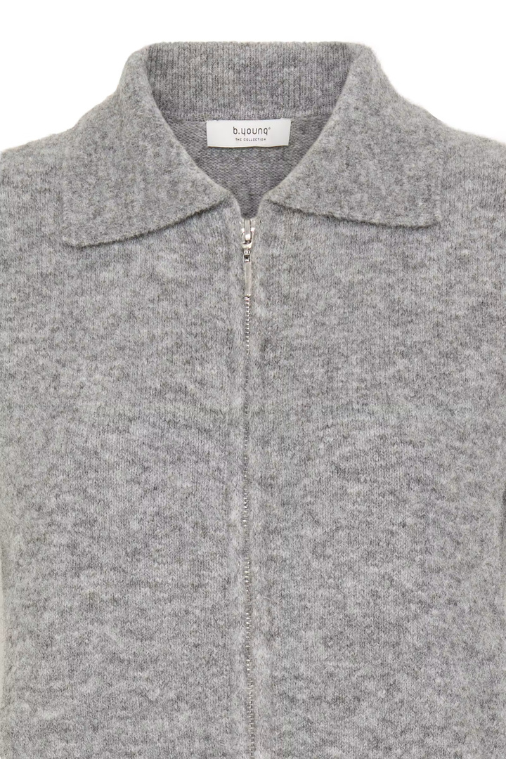 BYOMEA Knitted vest Mid Grey Melange
