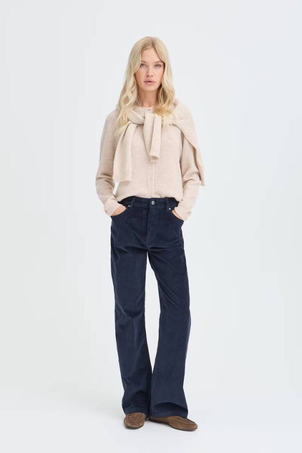 BYOSANNA Cardigan  Humus Melange / Nature