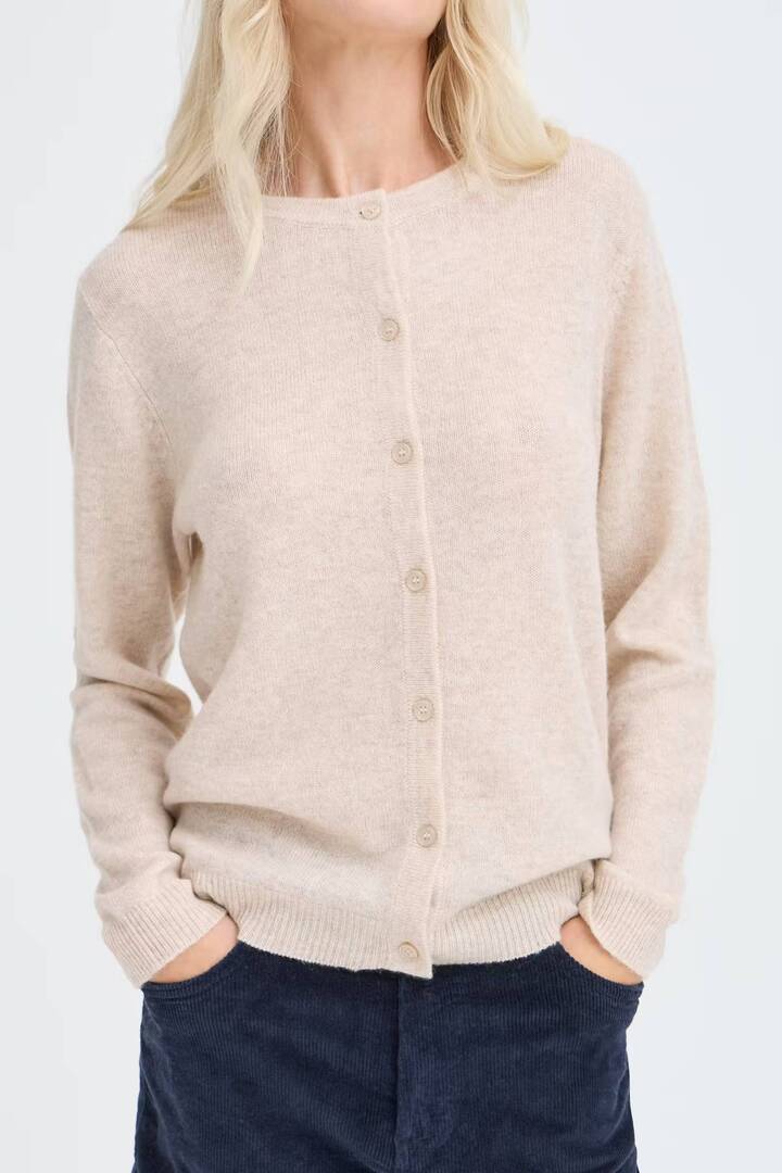 BYOSANNA Cardigan  Humus Melange / Nature