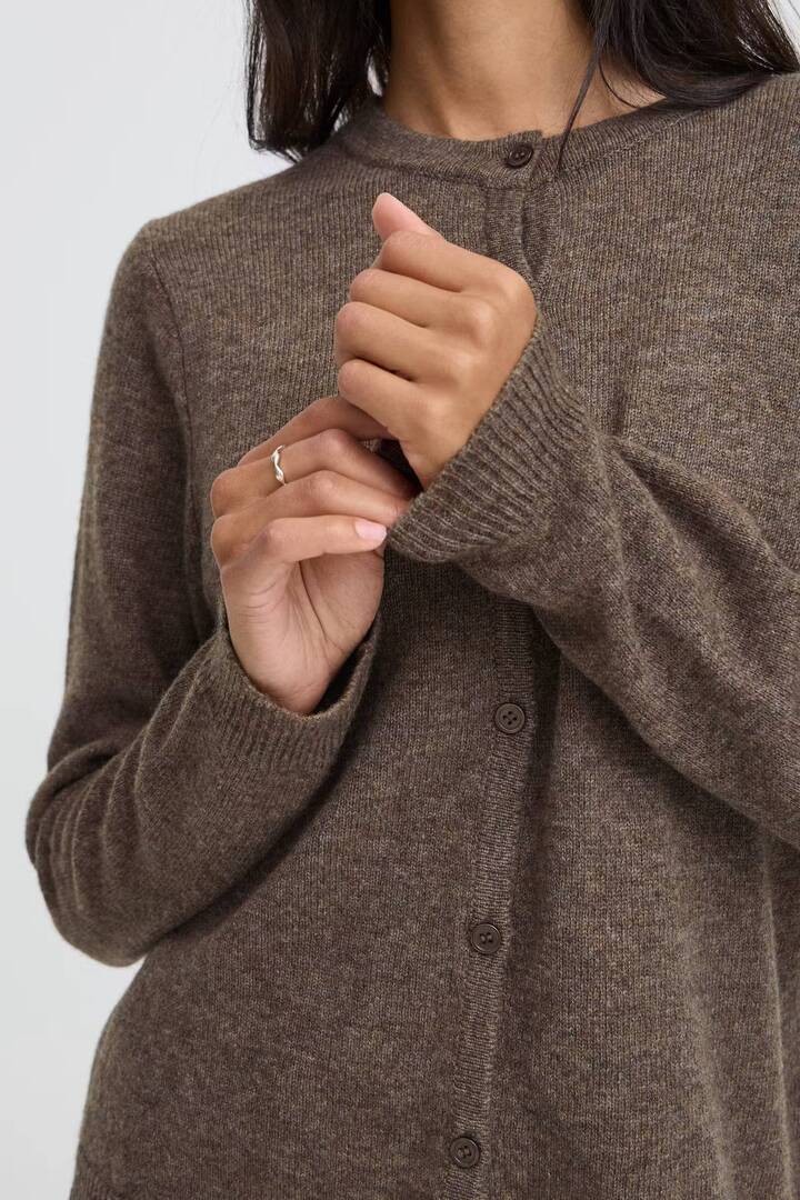 BYOSANNA Cardigan Java Melange / Brown
