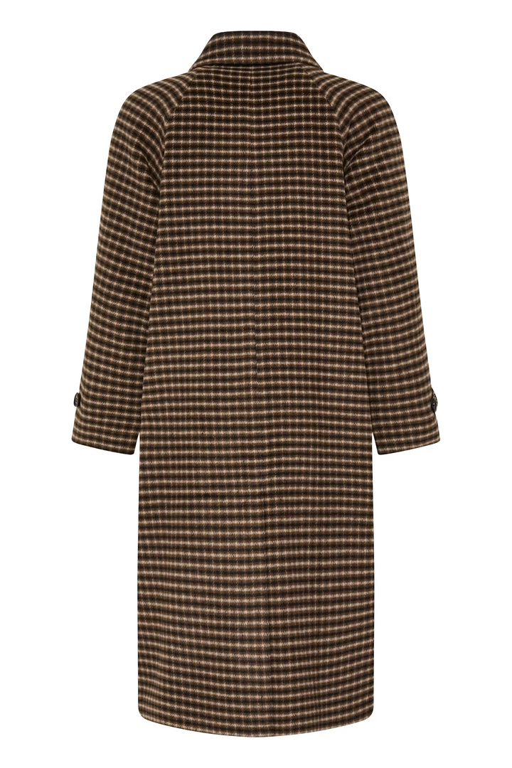 BYCAMIO Coat Olive Night Check / Green