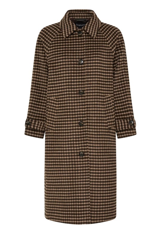 BYCAMIO Coat Olive Night Check / Green