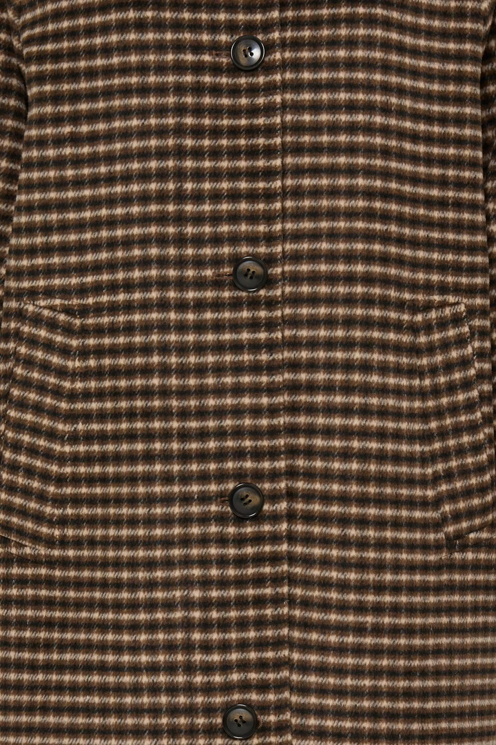 BYCAMIO Coat Olive Night Check / Green