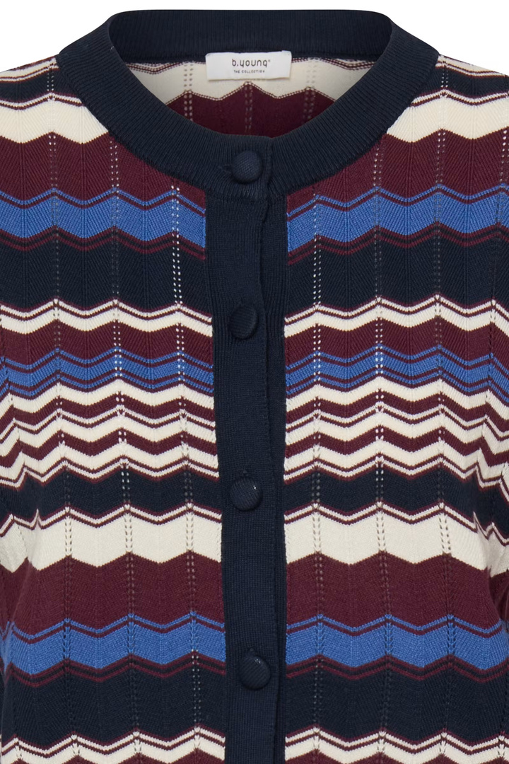 BYMMORLA Cardigan Zig Zag Bright Cobalt / Blue