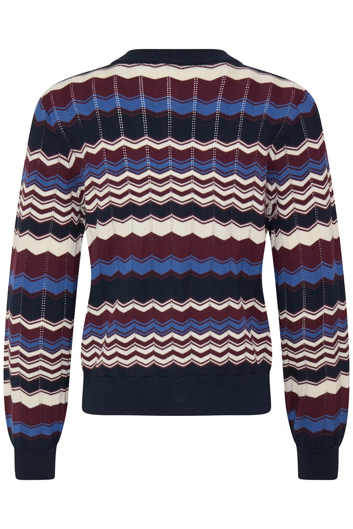 BYMMORLA Cardigan Zig Zag Bright Cobalt / Blue