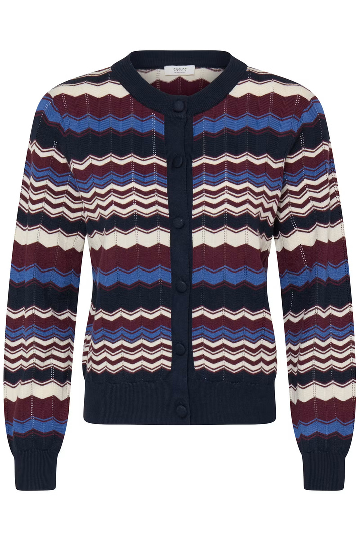 BYMMORLA Cardigan Zig Zag Bright Cobalt / Blue