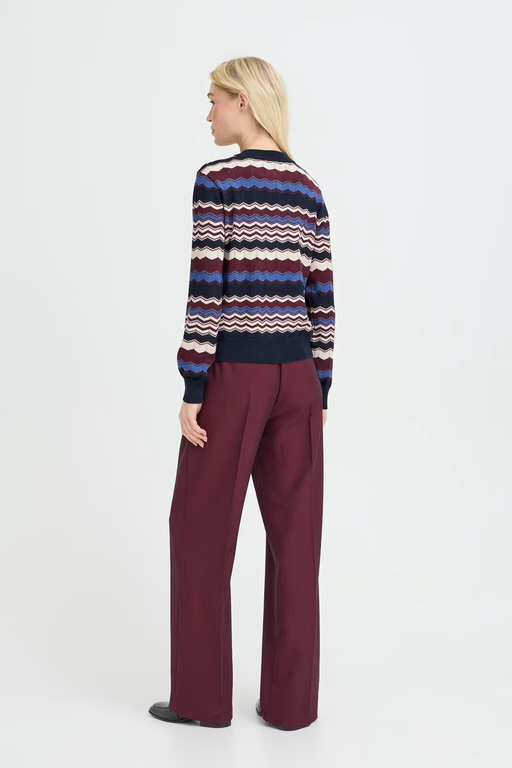 BYMMORLA Cardigan Zig Zag Bright Cobalt / Blue