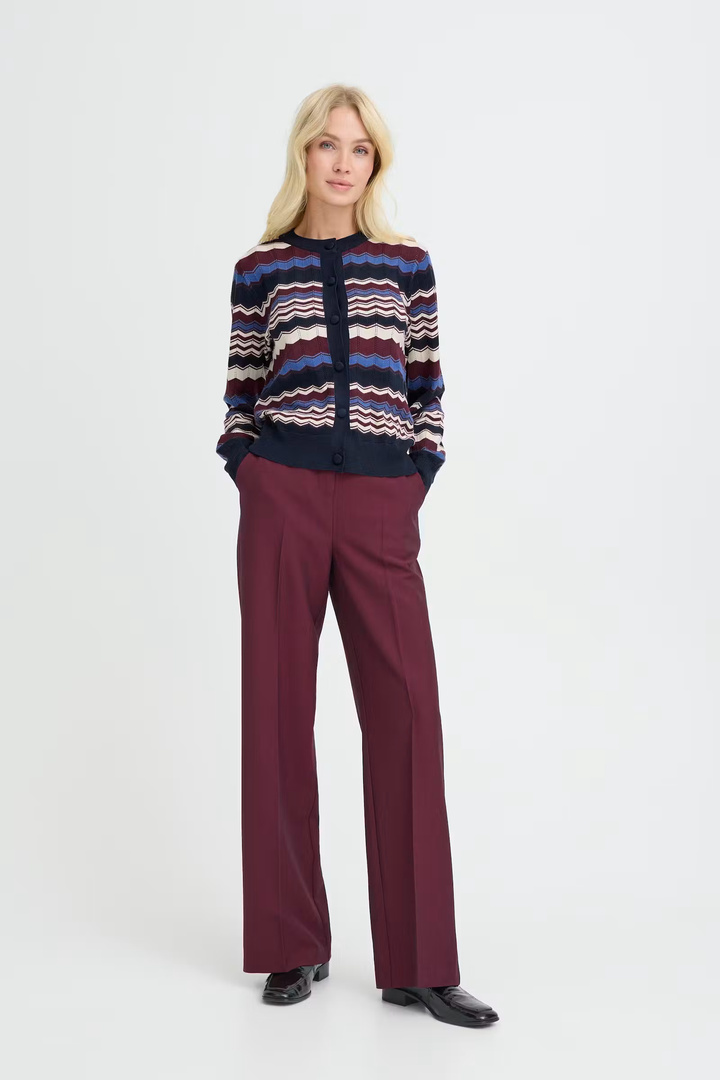 BYMMORLA Cardigan Zig Zag Bright Cobalt / Blue