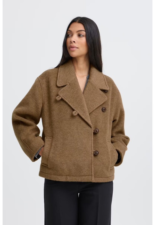 BYCITRIO Outerwear Sepia Melange / Brown