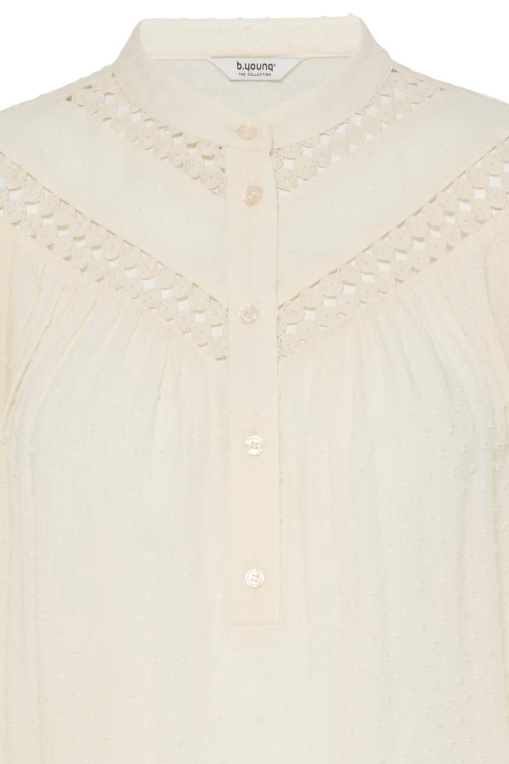 BYHELMINE Blouse Birch / White