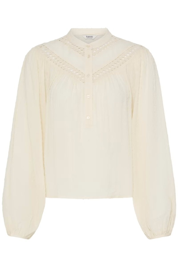 BYHELMINE Blouse Birch / White