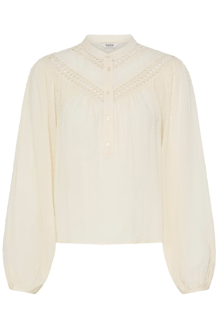 BYHELMINE Blouse Birch / White