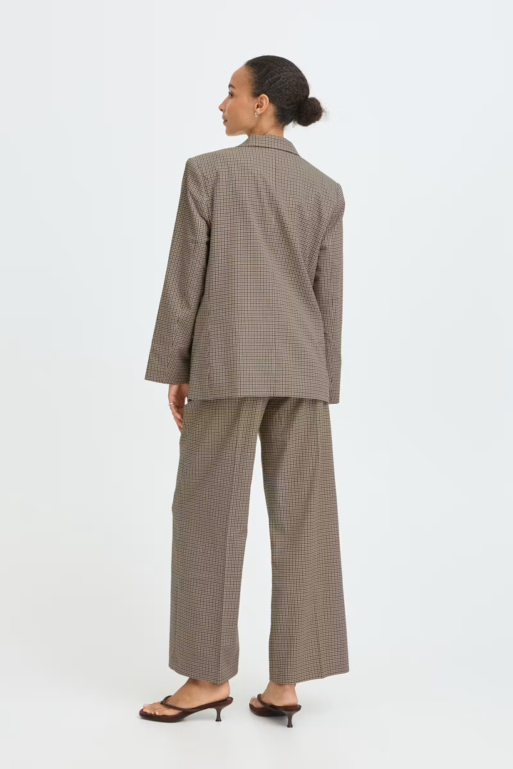 BYESTOLO Blazer Sepia Check / Green