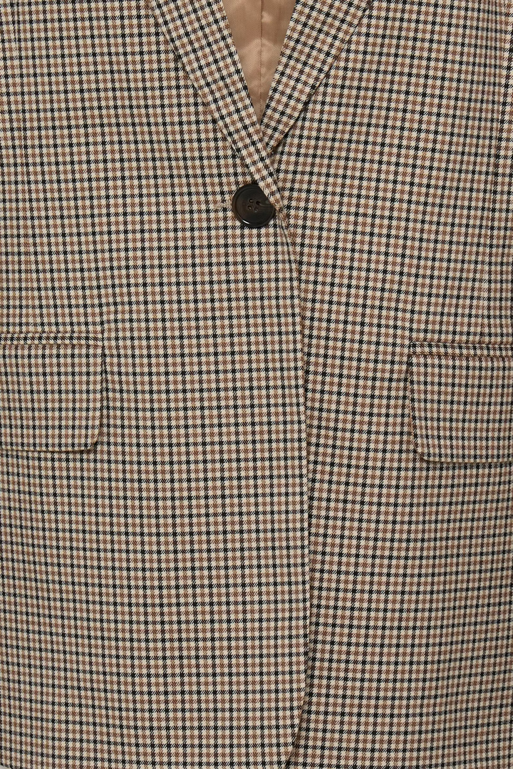 BYESTOLO Blazer Sepia Check / Green