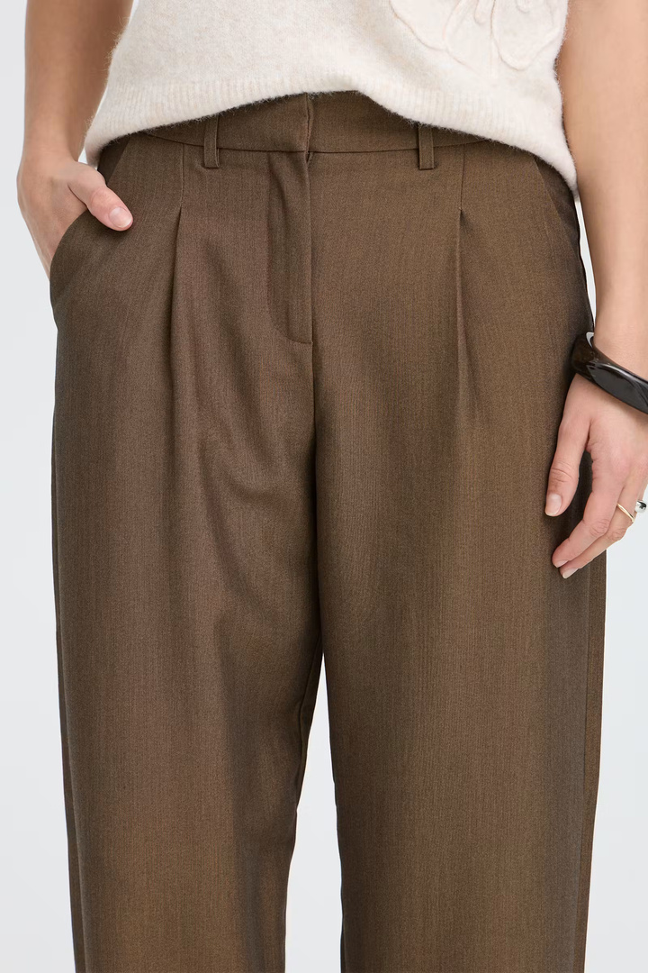 BYDANTA Pants  Sepia Melange / Brown