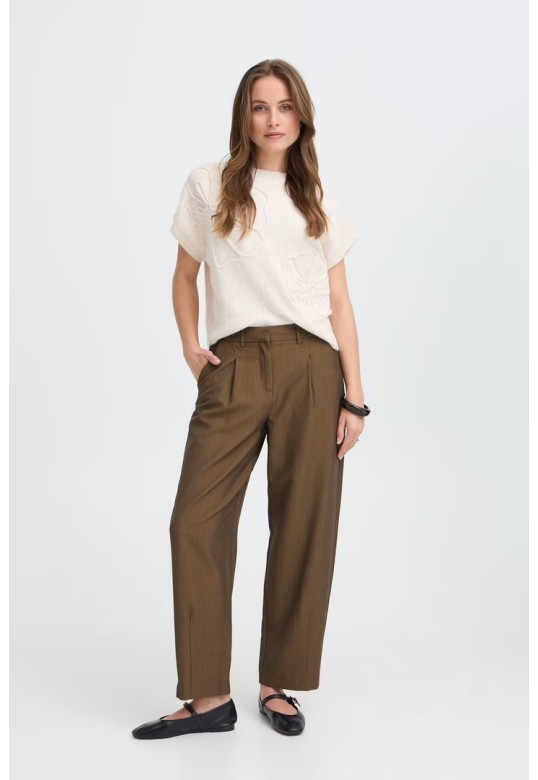 BYDANTA Pants  Sepia Melange / Brown
