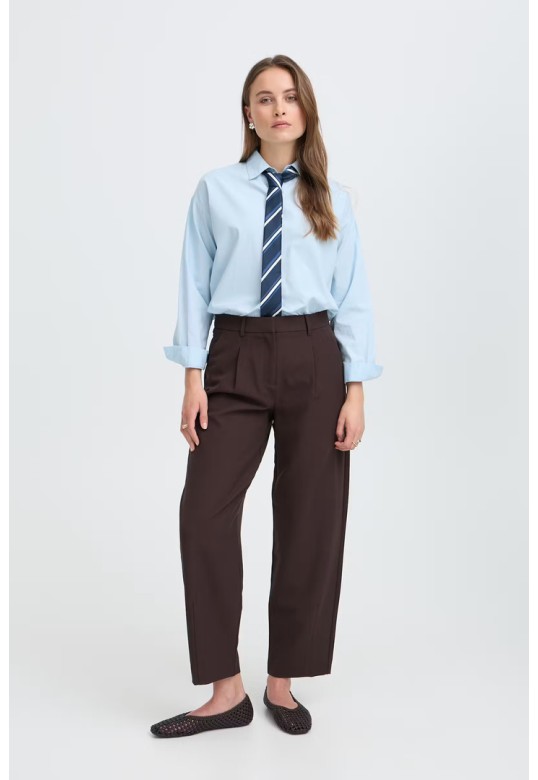BYDANTA Pants Java Melange / Brown