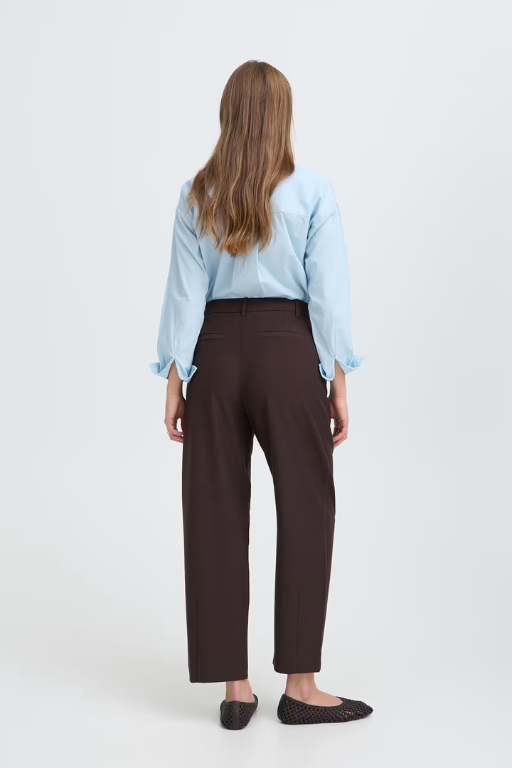 BYDANTA Pants Java Melange / Brown