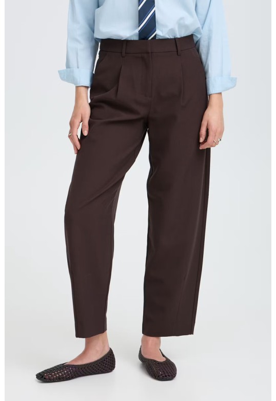 BYDANTA Pants Java Melange / Brown