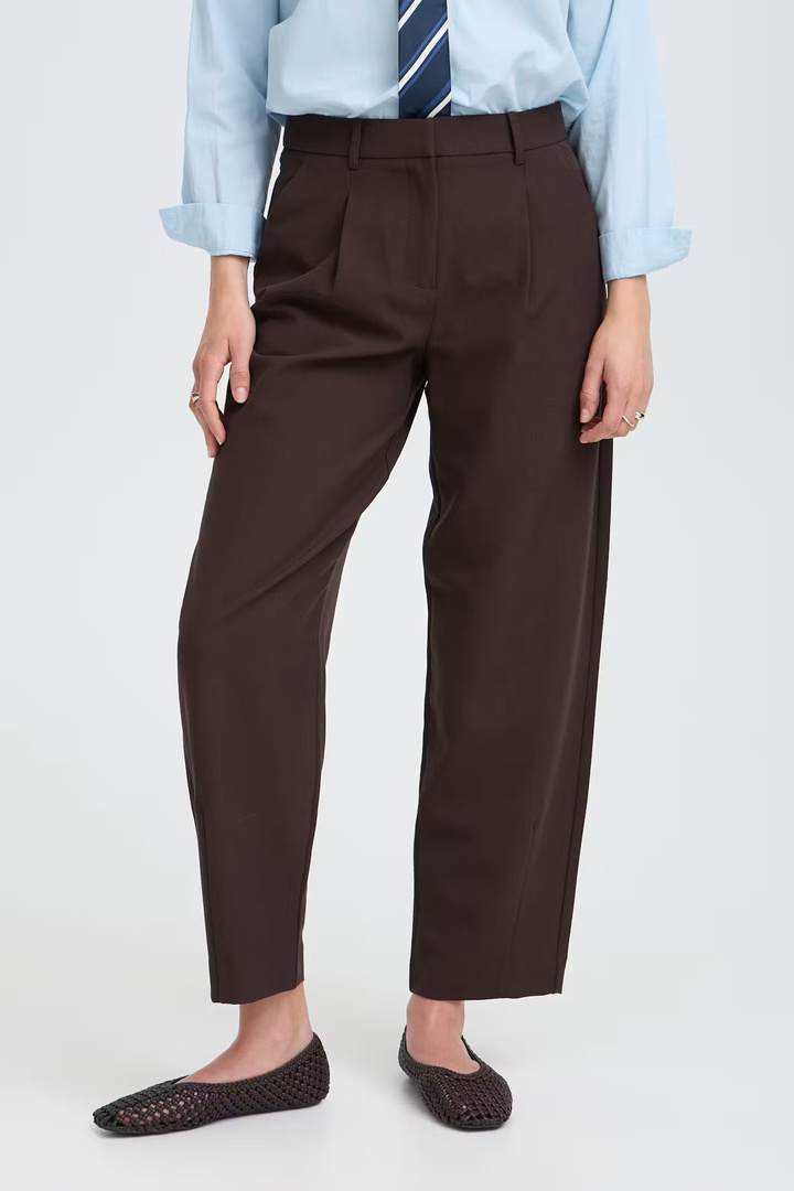 BYDANTA Pants Java Melange / Brown