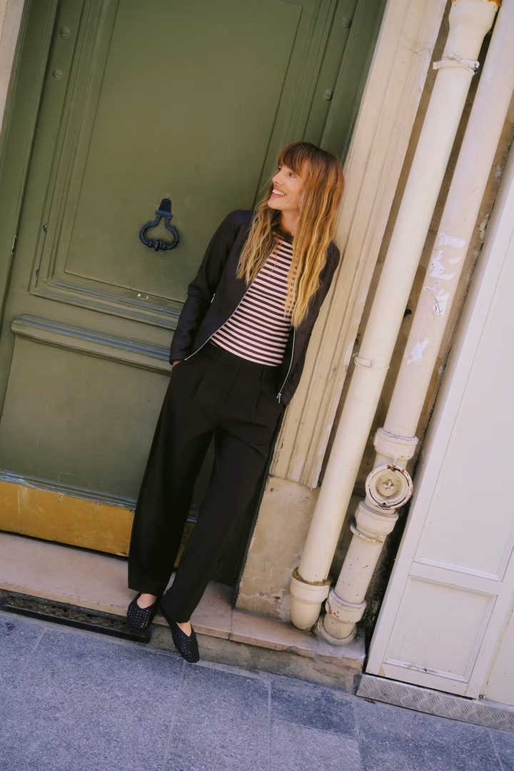 BYDANTA Pants Java Melange / Brown