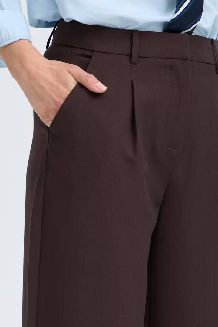 BYDANTA Pants Java Melange / Brown