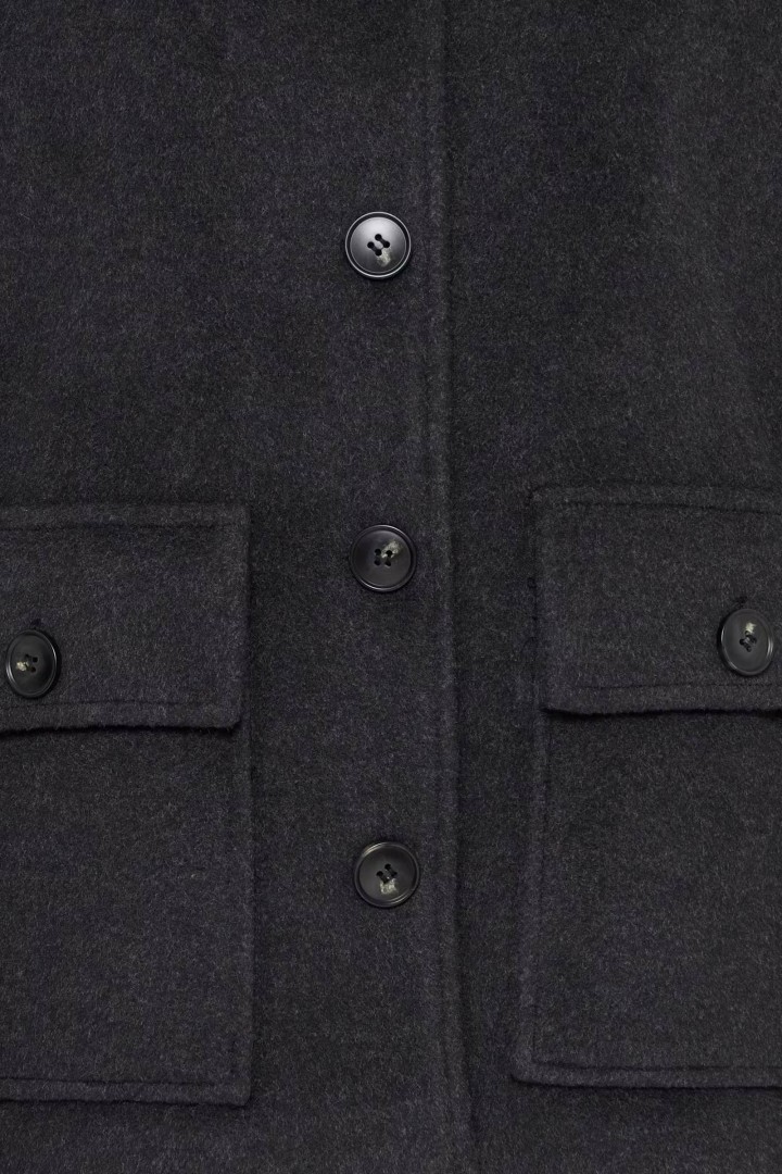 BYBECILA Outerwear Dark Grey Melange
