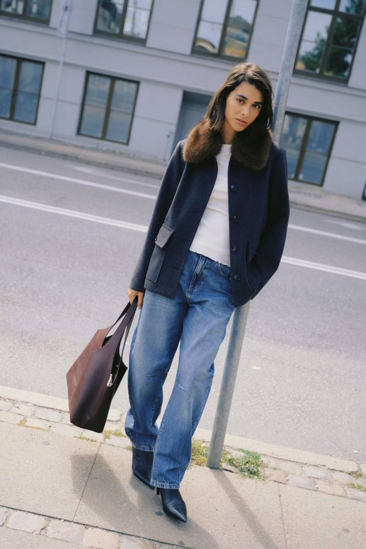 BYBECILA Outerwear Dark Grey Melange