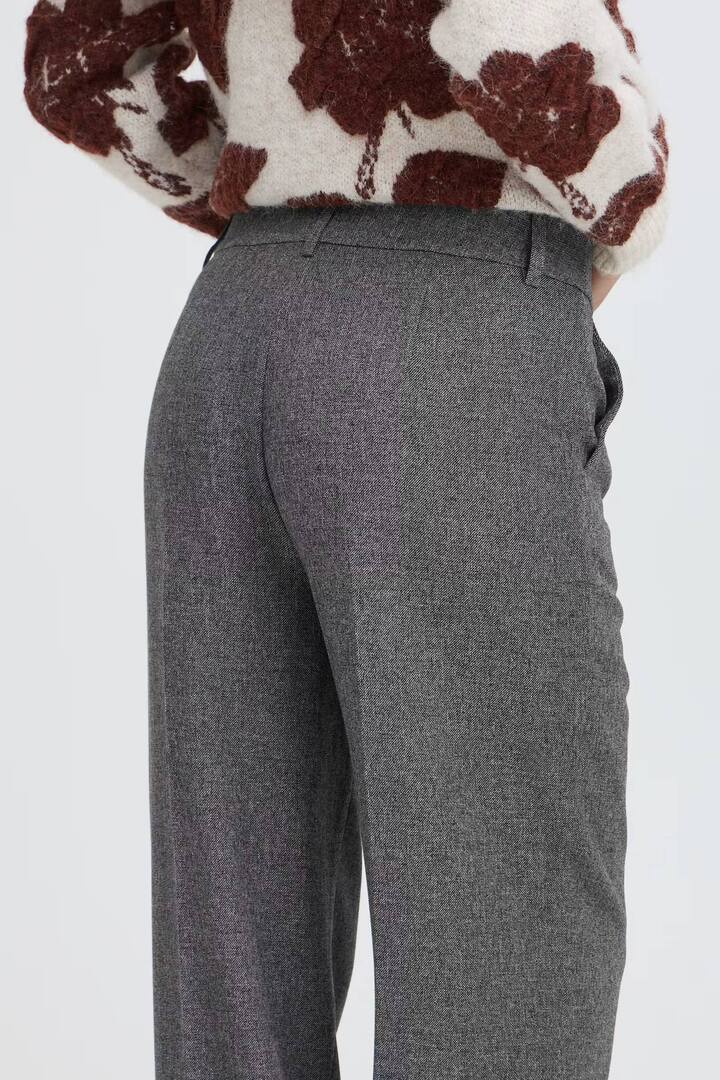 BYETONA Pants Mid Grey Melange